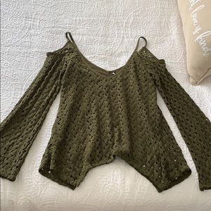 Green Lace Long Sleeve